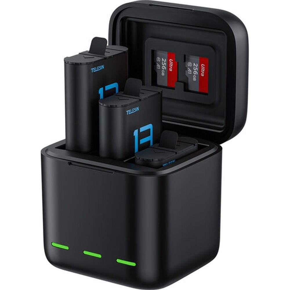 Caricabatterie Telesin + 2 batterie per GoPro Hero 13