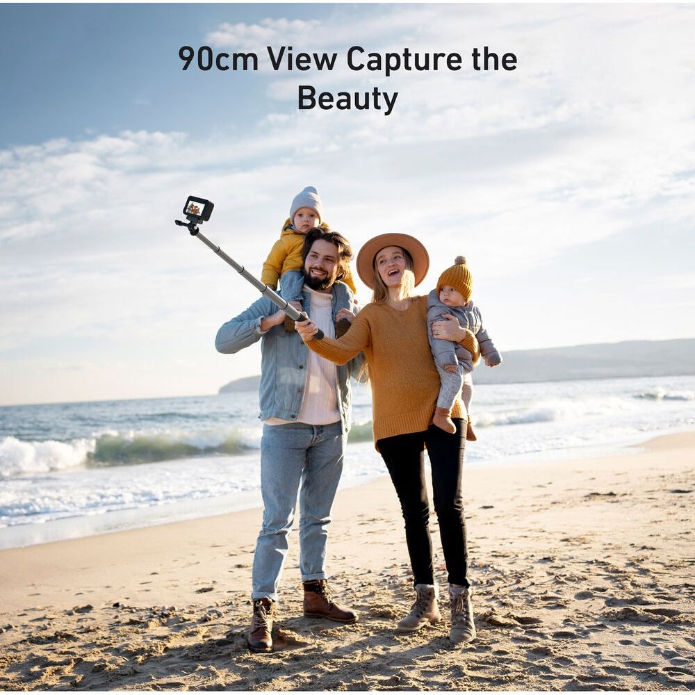 Telesin Aluminum Selfie Stick for action cam - 90 cm