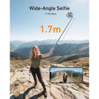 Bastone per selfie Telesin Auto-Open da 1,8 m con telecomando Bluetooth