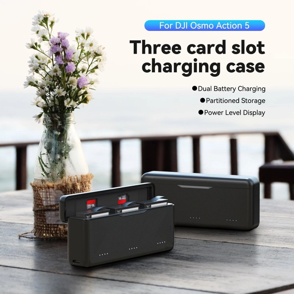 Telesin Pocket Charging Box DJI Osmo Action 5 Pro