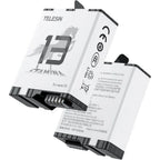 Telesin Pocket Charging Box + 2x Stamina Batteria V2 per GoPro 13
