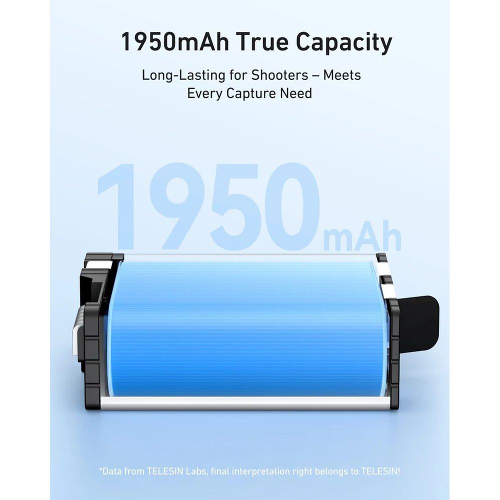 Telesin Pocket Charging Box + 2x Stamina Batteria V2 per GoPro 13
