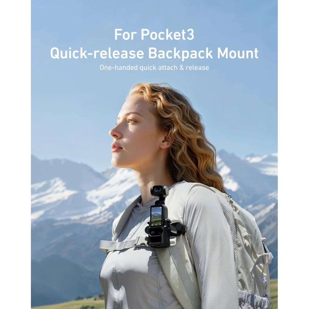 Staffa di montaggio per zaino Telesin per DJI Pocket 3