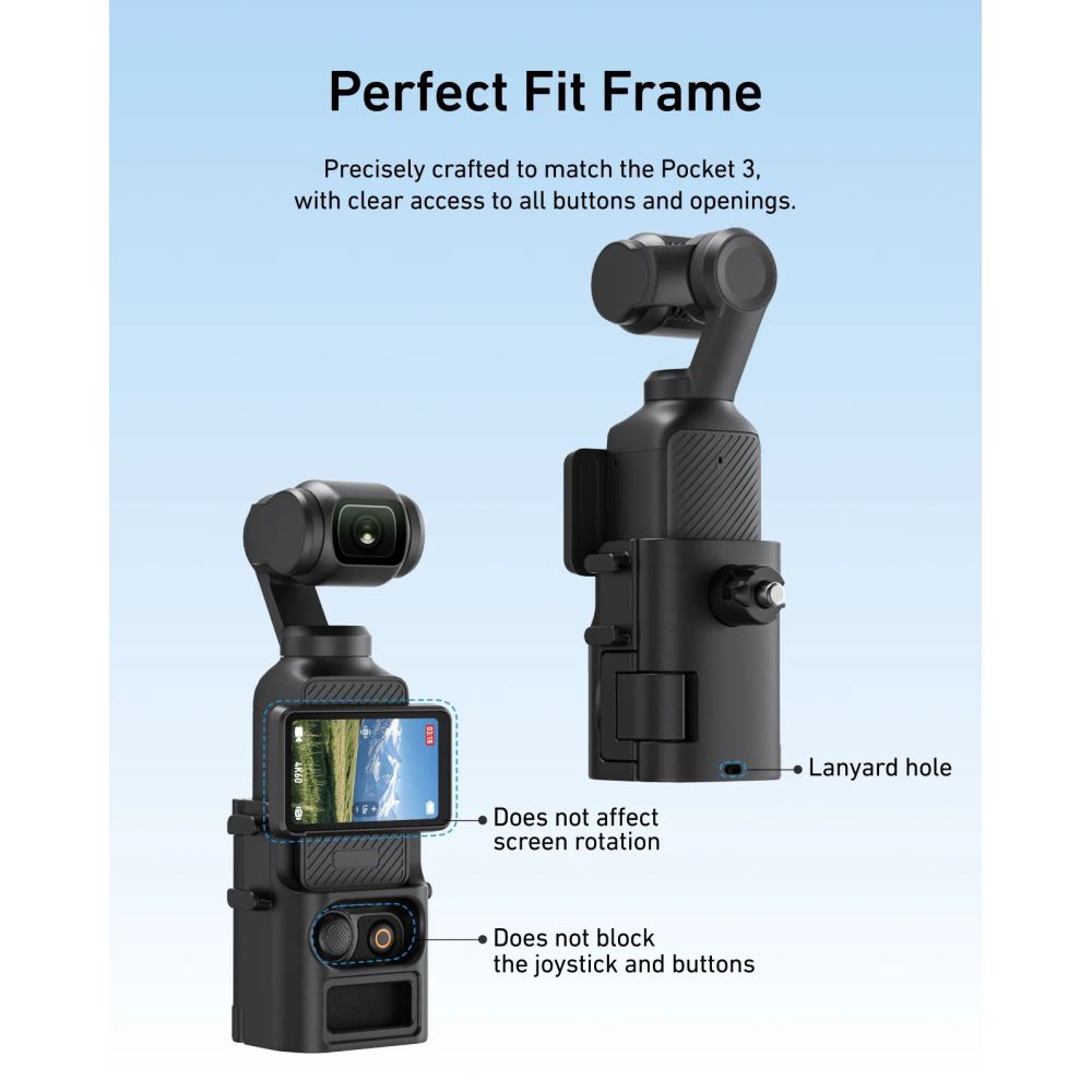 Staffa di montaggio per zaino Telesin per DJI Pocket 3