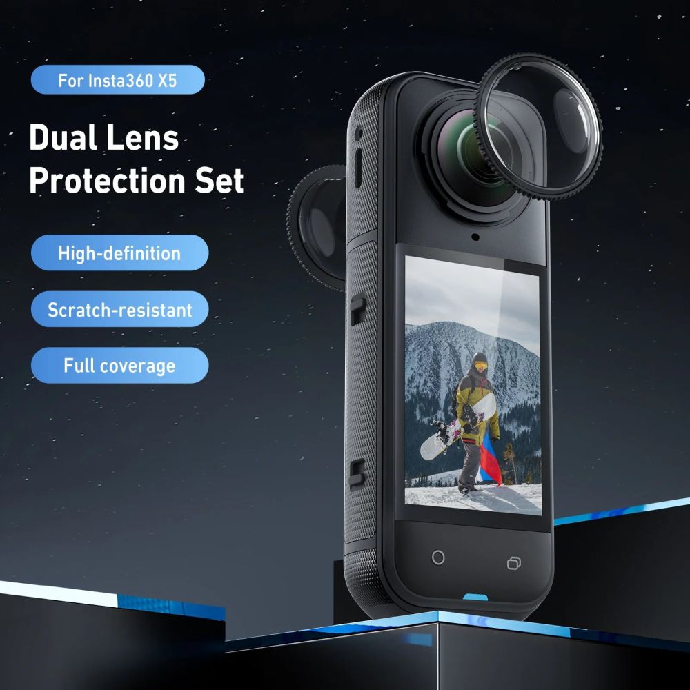 Telesin Protezioni obiettivo per Insta360 X5