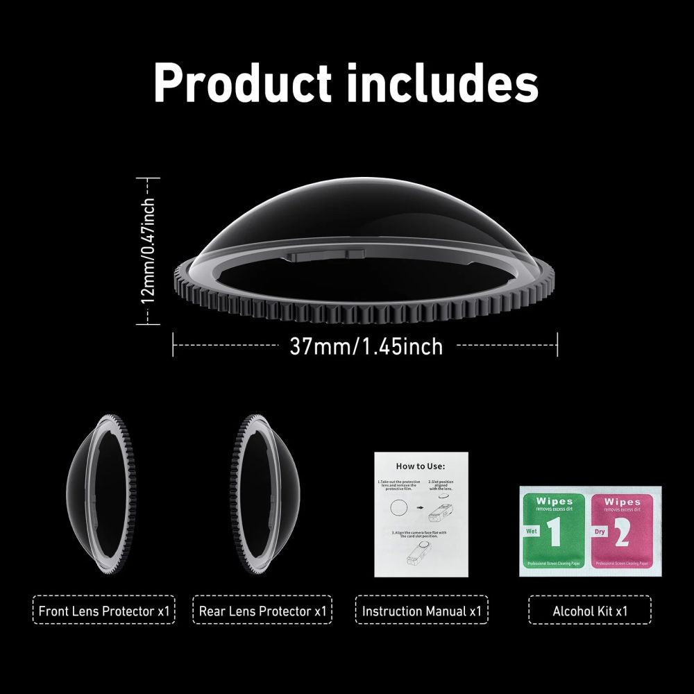 Telesin Protezioni obiettivo per Insta360 X5