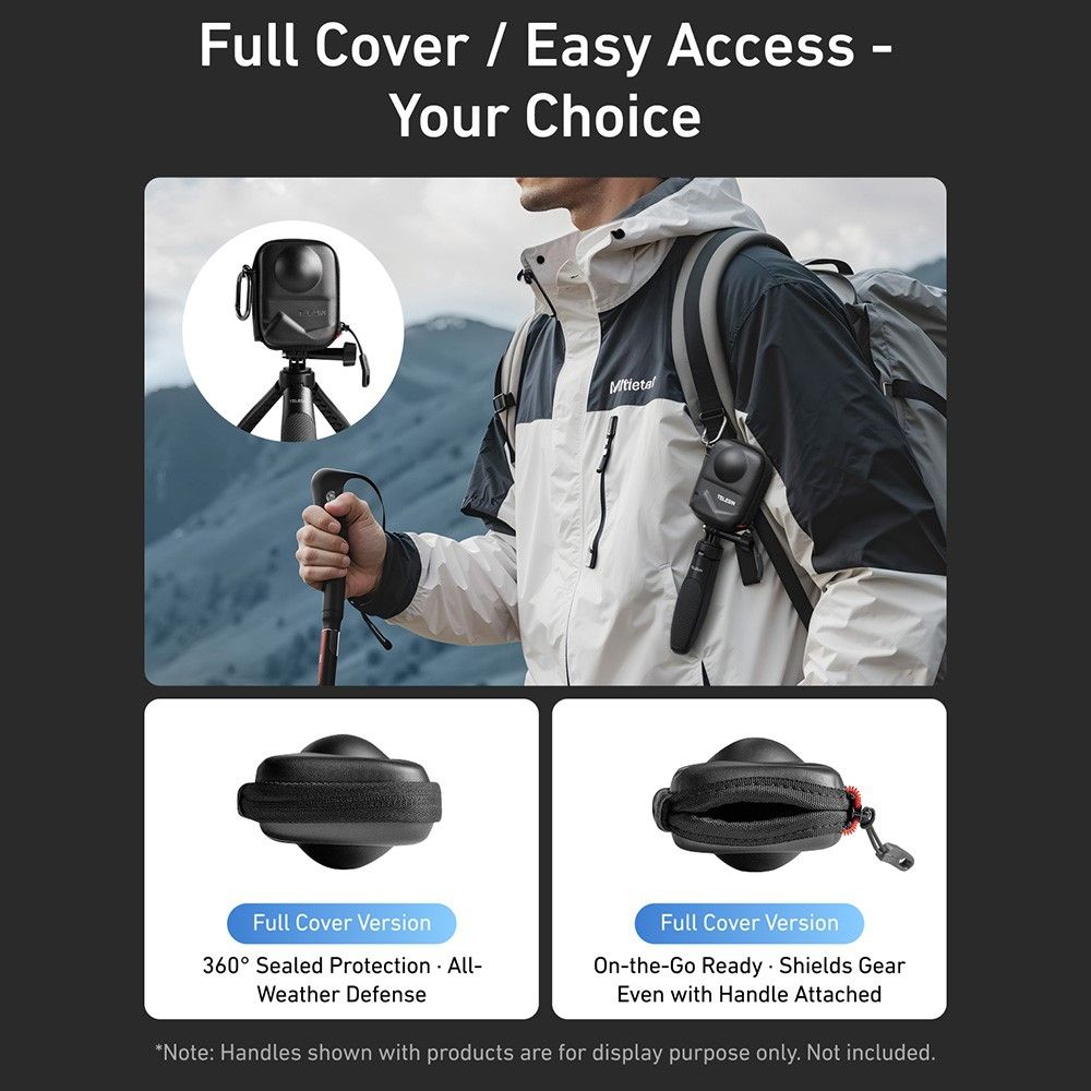 Custodia protettiva Telesin con apertura inferiore per DJI Osmo 360