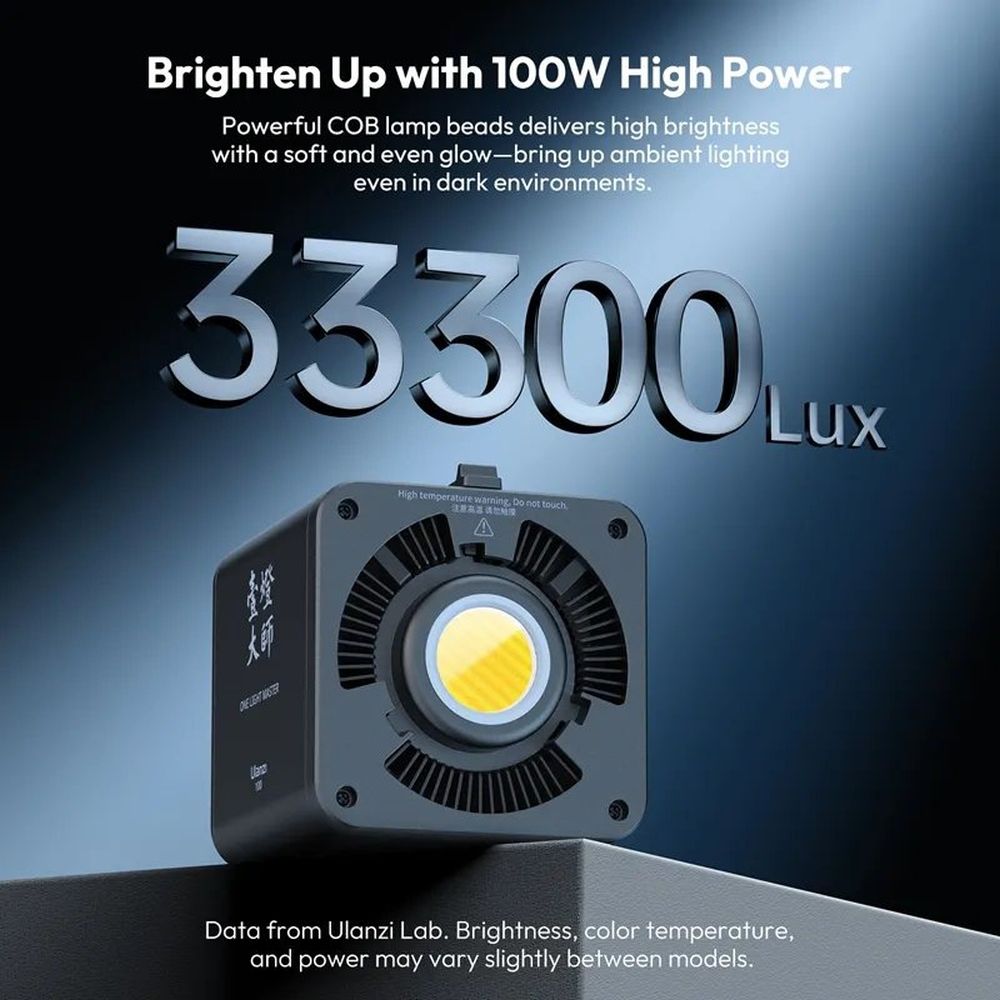 Lampada COB Ulanzi ML100Bi 100W bicolore - batteria interna e USB-C