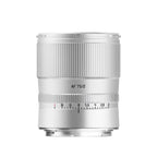 TTArtisan AF-FF 75mm f/2.0 Nikon Z-attacco Argento