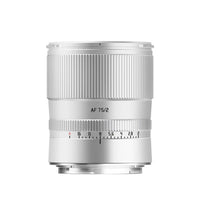 TTArtisan AF-FF 75mm f/2.0 Nikon Z-attacco Argento