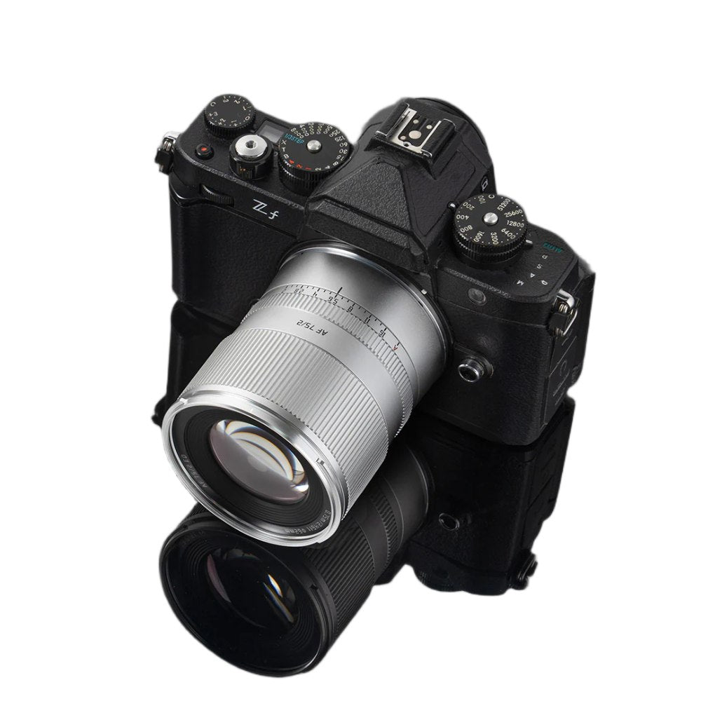 TTArtisan AF-FF 75mm f/2.0 Nikon Z-attacco Argento