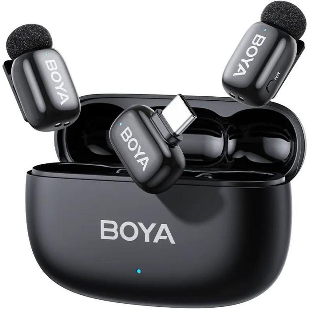 Boya Mini 2 (2 TX + 1 RX USB-C + 1 RX Lightning) nero