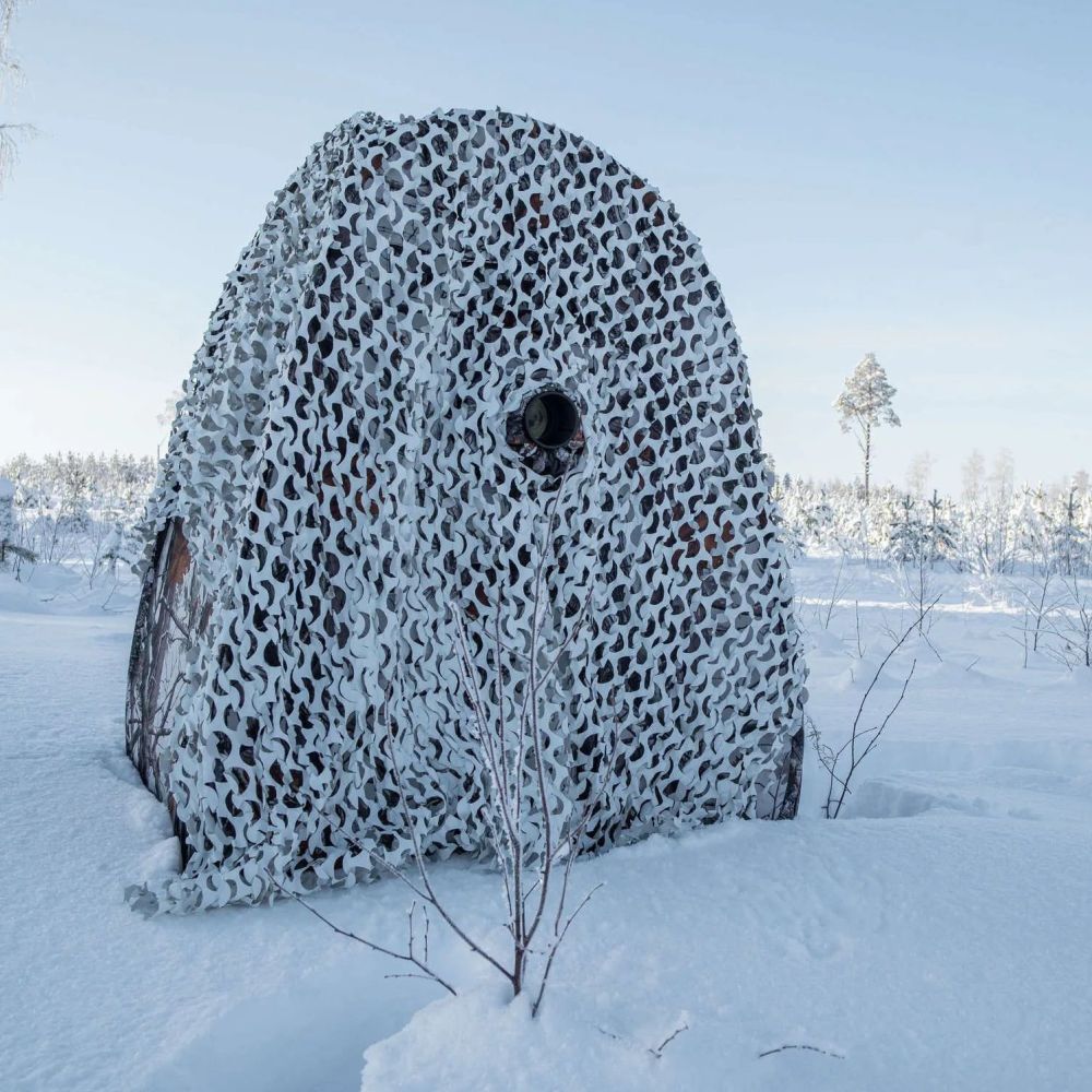 Buteo Photo Gear 3D Leafs Camouflage Net Snow 2.4x3 m