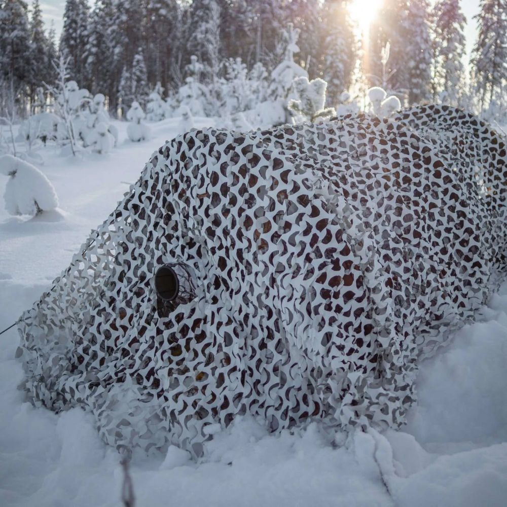 Buteo Photo Gear 3D Leafs Camouflage Net Snow 2.4x3 m