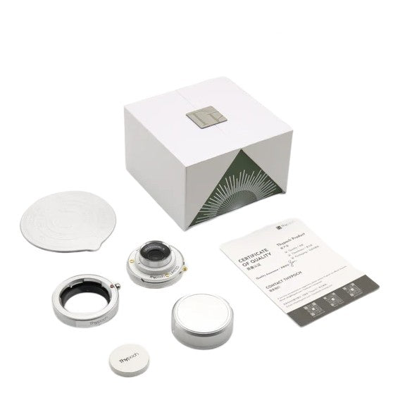 Thypoch Eureka 28mm f/2,8 ASPH. Attacco Leica M Semi-Glossy Nero + adattatore M-X (nero)