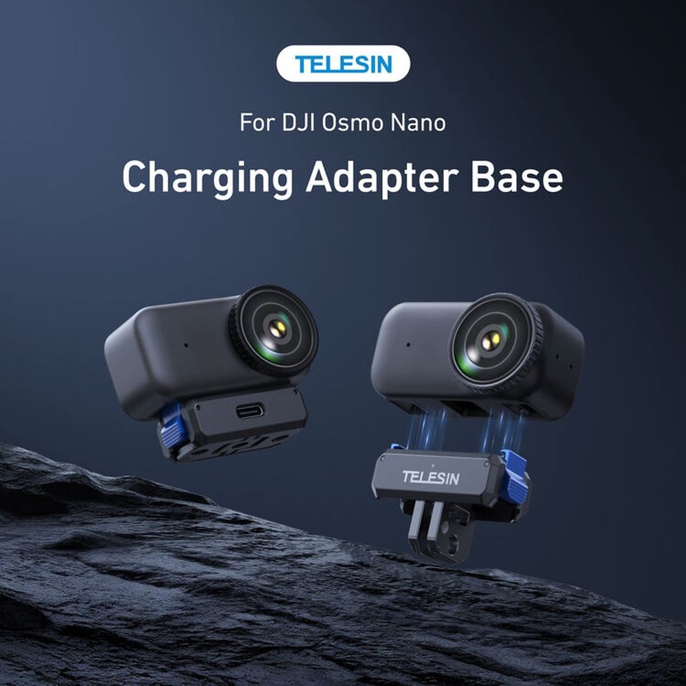 Telesin 3-in-1 Charging Mount Quick-Release - DJI Osmo Nano