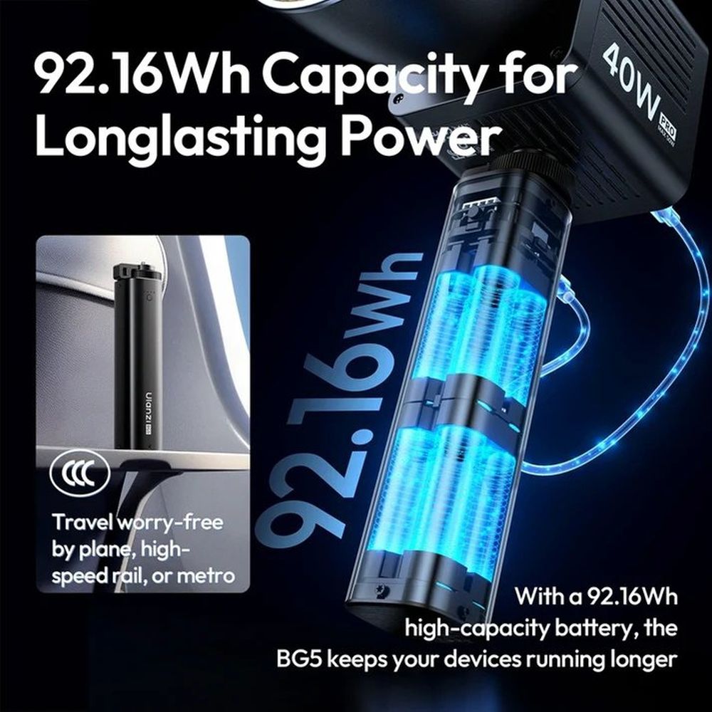 Presa Powerbank Ulanzi BG5 100W 25.000 mAh