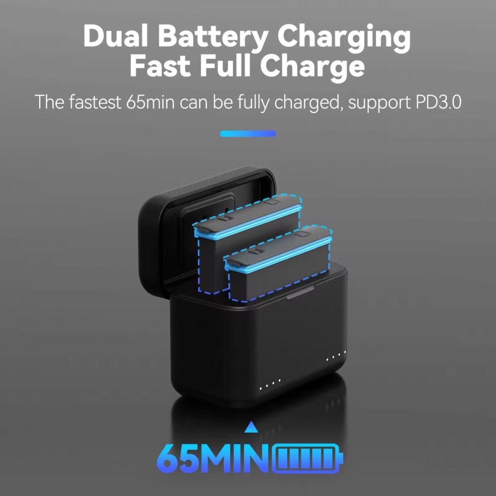 Telesin Charging Box for Insta360 X5 Batteries (2 Slots)