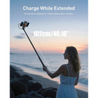 Telesin Power Bastone per selfie 2.0 - 102 cm, 18 W, 5000 mAh