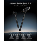 Telesin Power Bastone per selfie 2.0 - 102 cm, 18 W, 5000 mAh