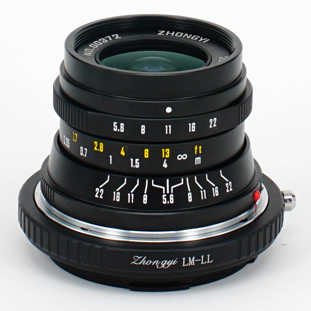Zhongyi Mitakon 28mm f/5.6 - L-attacco