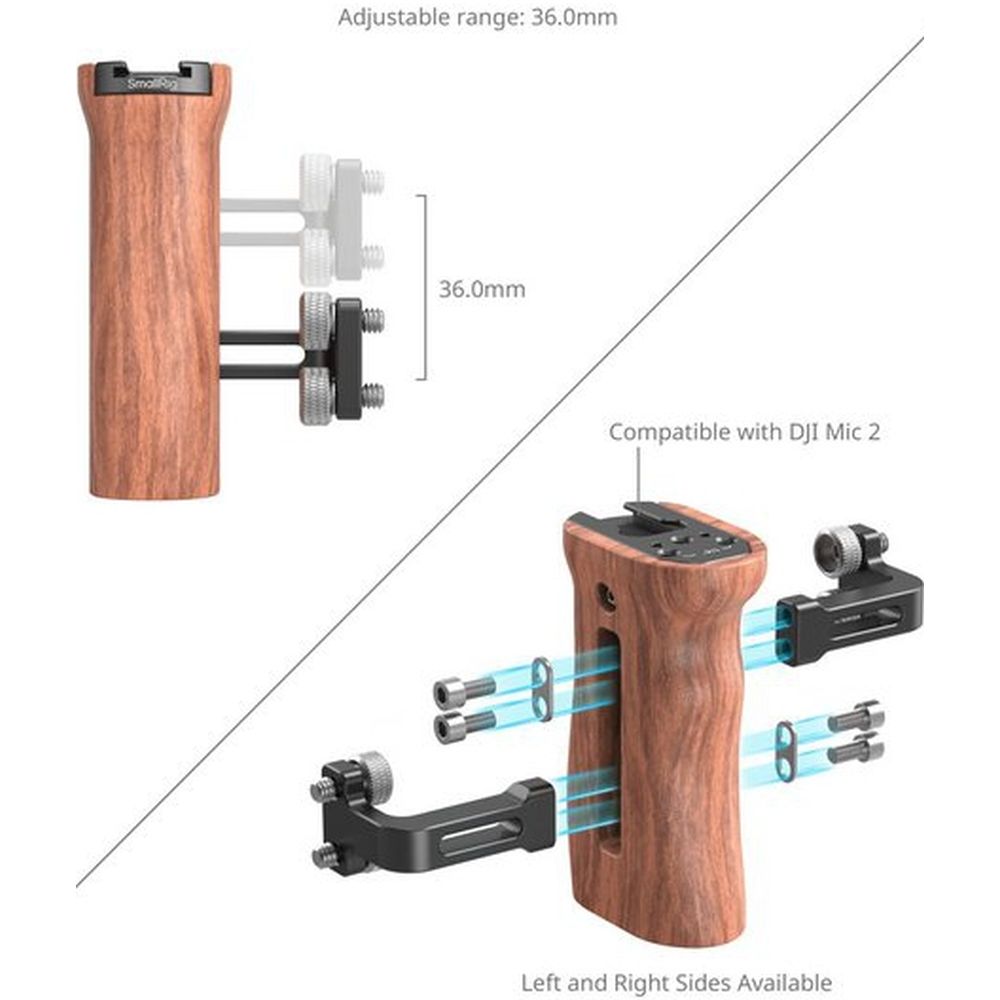 Maniglia laterale universale in legno SmallRig 2093D