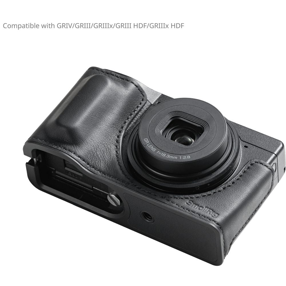 SmallRig 5676 Leather Case Kit for RICOH GR IV / GR III / GR IIIx / GR III HDF / GR IIIx HDF, Black