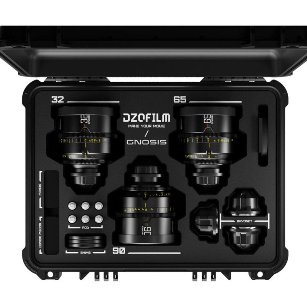 DZOFilm Gnosis Macro 3-Lens Set 32mm/ 65mm/90mm T2.8 (meter)