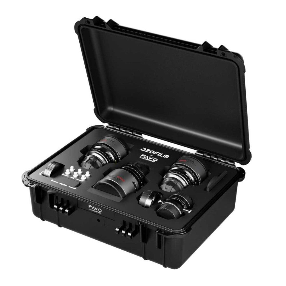 DZOFilm Hard Custodia per 3 obiettivi Pavo Anamorphic