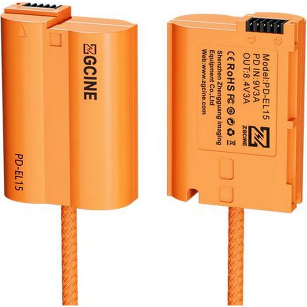 ZGCINE USB-C to EL15 Dummy Battery Cable