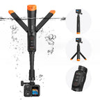 Treppiede Selfie Stick Subacqueo Telesin con Telecomando per GoPro