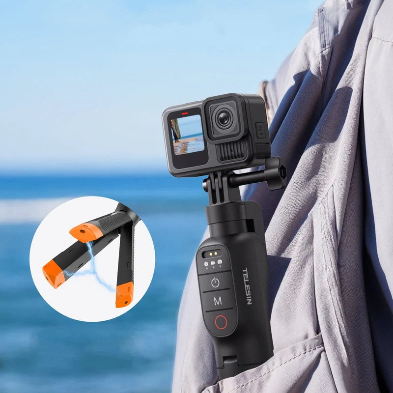 Treppiede Selfie Stick Subacqueo Telesin con Telecomando per GoPro