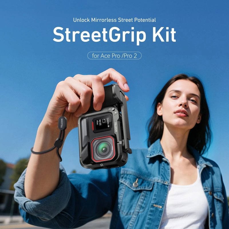 Kit Telesin StreetGrip per Insta360 Ace Pro / Pro 2 con cage