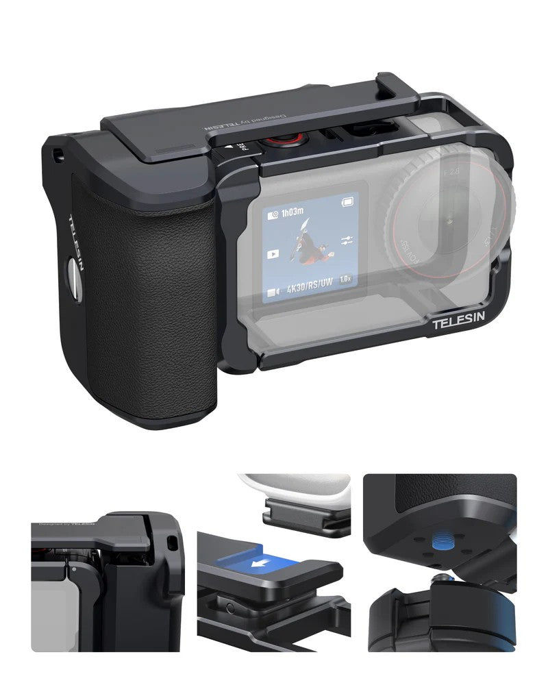 Kit Telesin StreetGrip per DJI Osmo Action 6 con cage