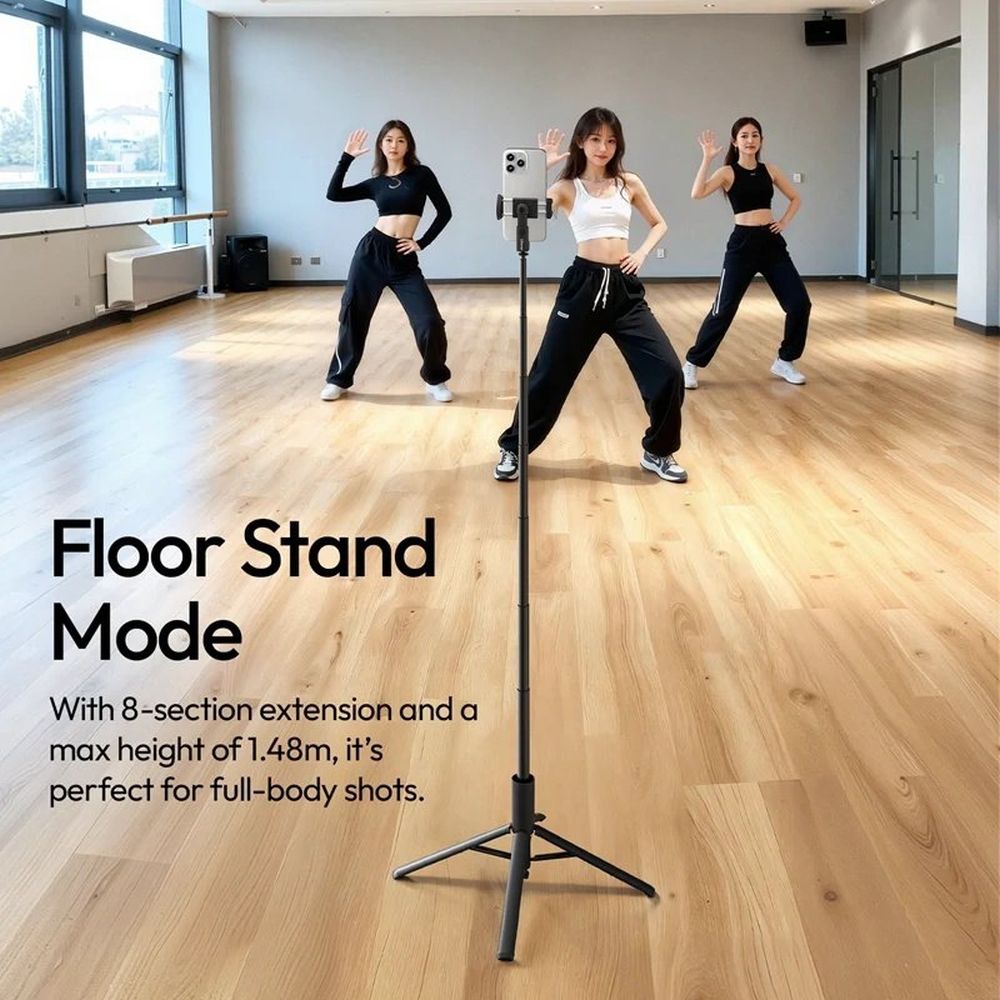 Ulanzi MT86 Treppiede Quadpod Auto-Open 150cm con morsetto - Bianco