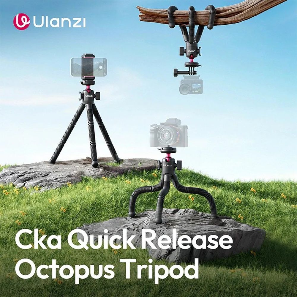 Treppiede flessibile Ulanzi MT91 Octopus con sgancio rapido Cka