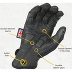 Guanto Dirty Rigger Leather Impugnatura 3.0 a dita intere XXL