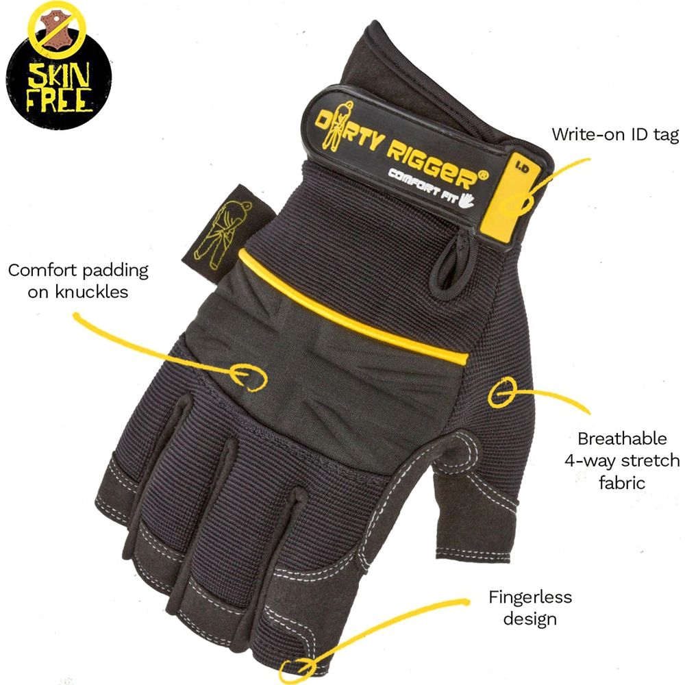 Guanto Rigger Comfort Fit Dirty Rigger senza dita (V1.6) M