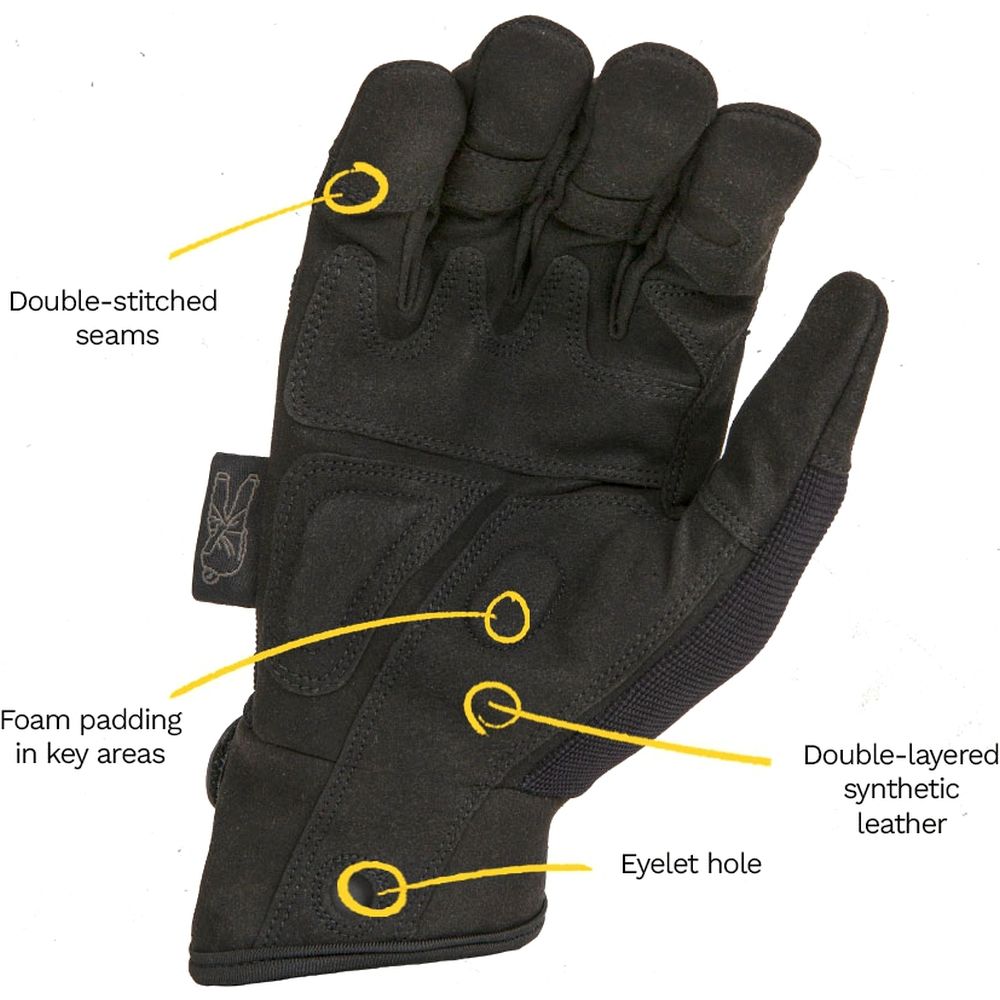 Guanto Rigger Dirty Rigger Comfort Fit Nero Edition L