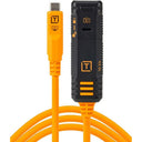 Cavo di prolunga con blocco TetherBoost USB-C TetherPro Optima 10G di Tether Tools, 4,8 m, arancione