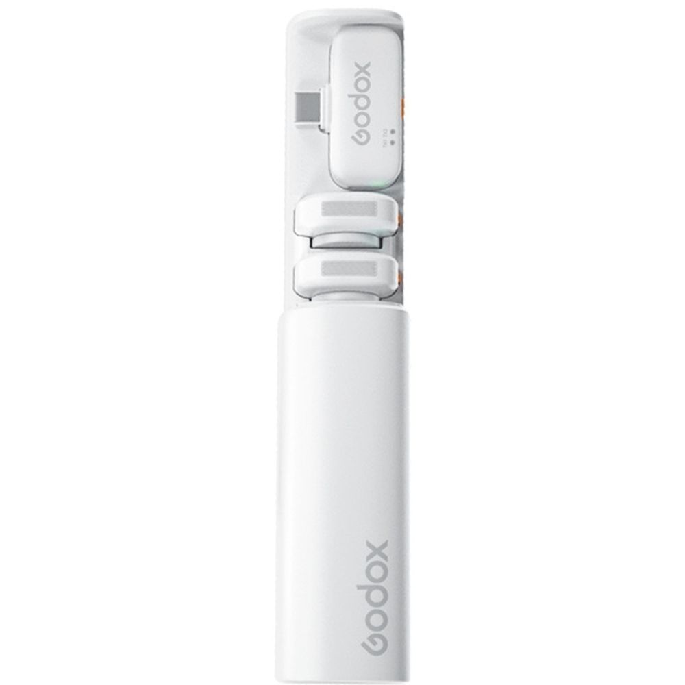 Godox C01 Kit 2 Sistema microfonico wireless 2.4G bianco