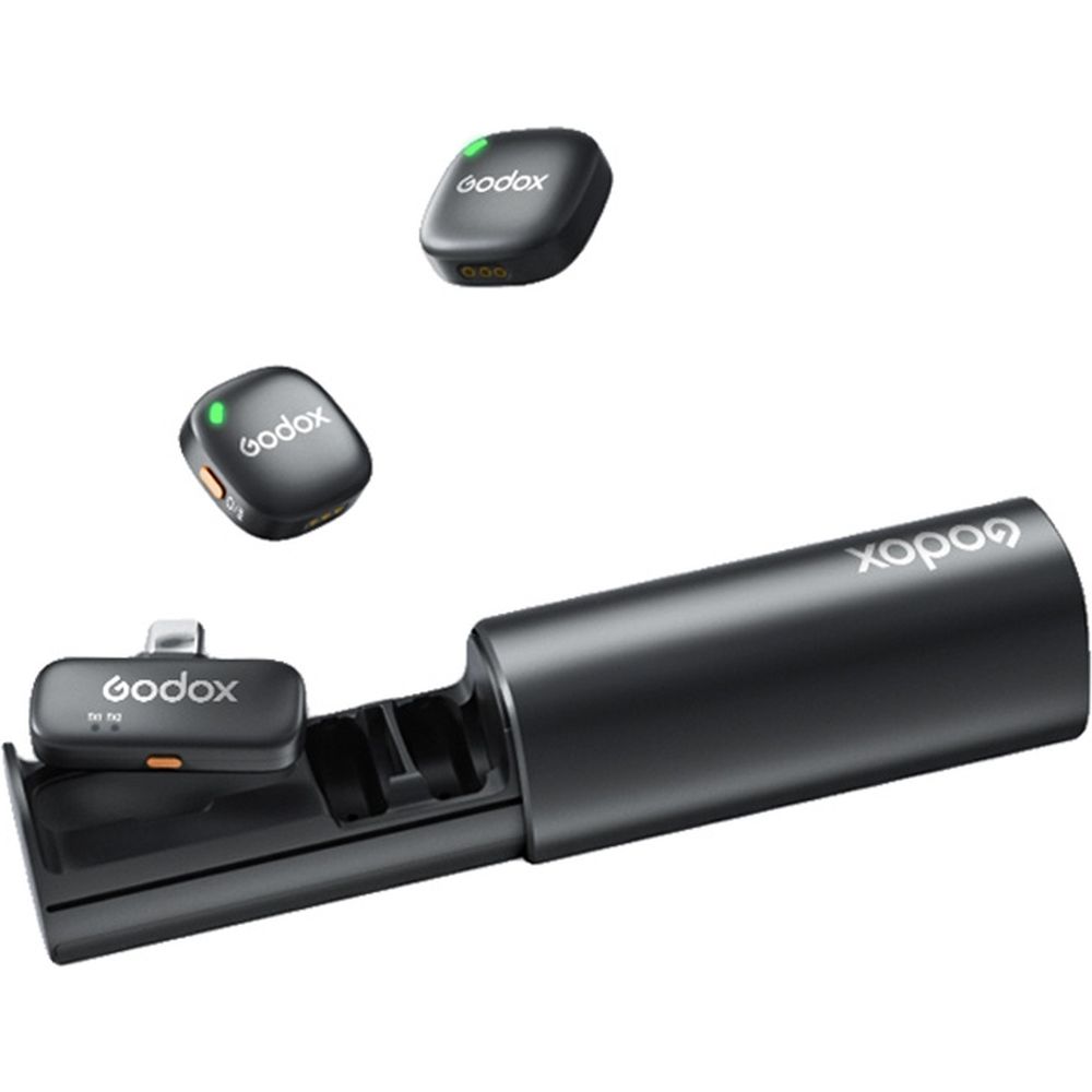 Godox C01 Kit 2 Sistema microfonico wireless 2.4G Nero