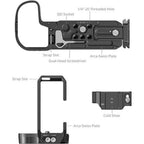 Piastra di montaggio a L SmallRig 4983B per Canon EOS R5 Mark II