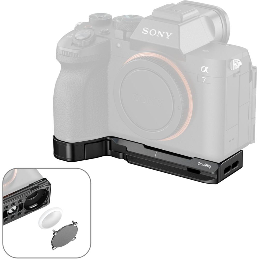 SmallRig 6033 Baseplate con slot AirTag per Sony Alpha 7 V / 7R V / 7 IV