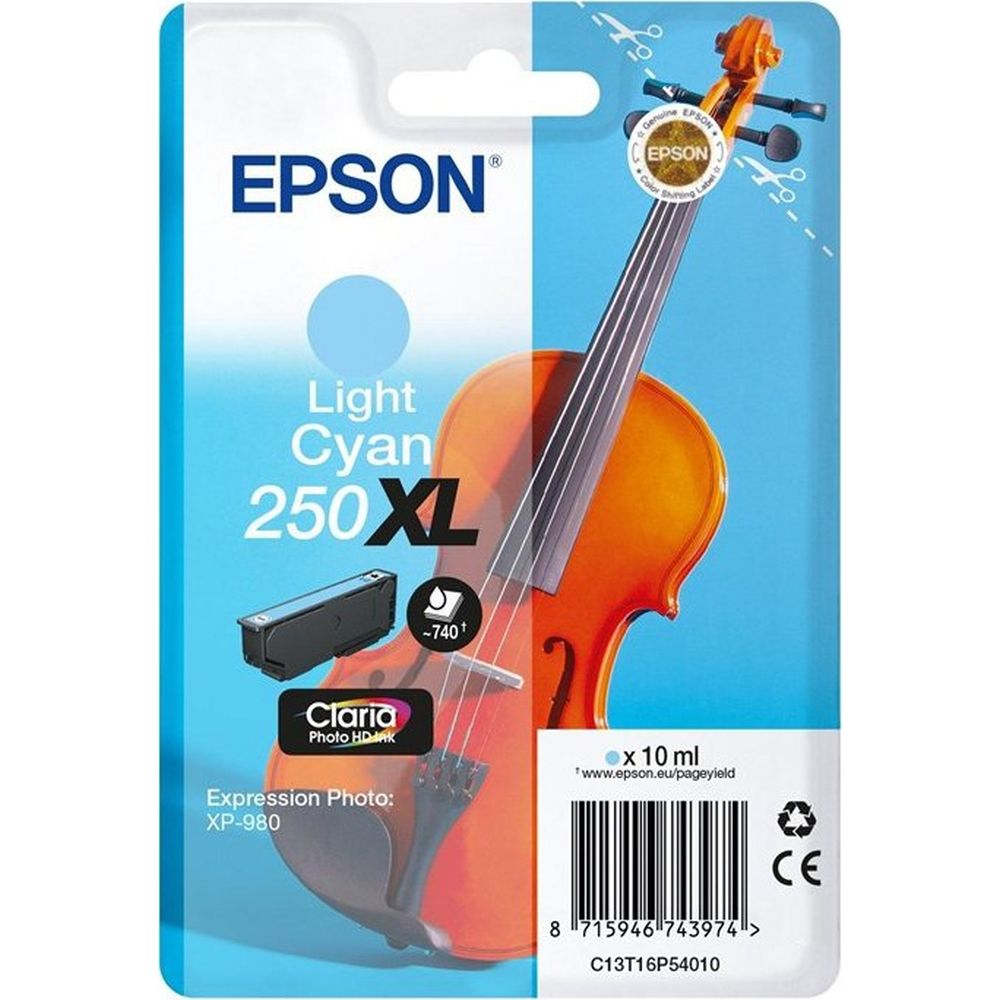 Epson Singlepack Light Cyan 250XL ink