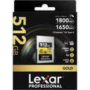 Lexar CFexpress PRO Type A Gold 4.0 Series 512GB R1800/W1650MB/s - VPG400