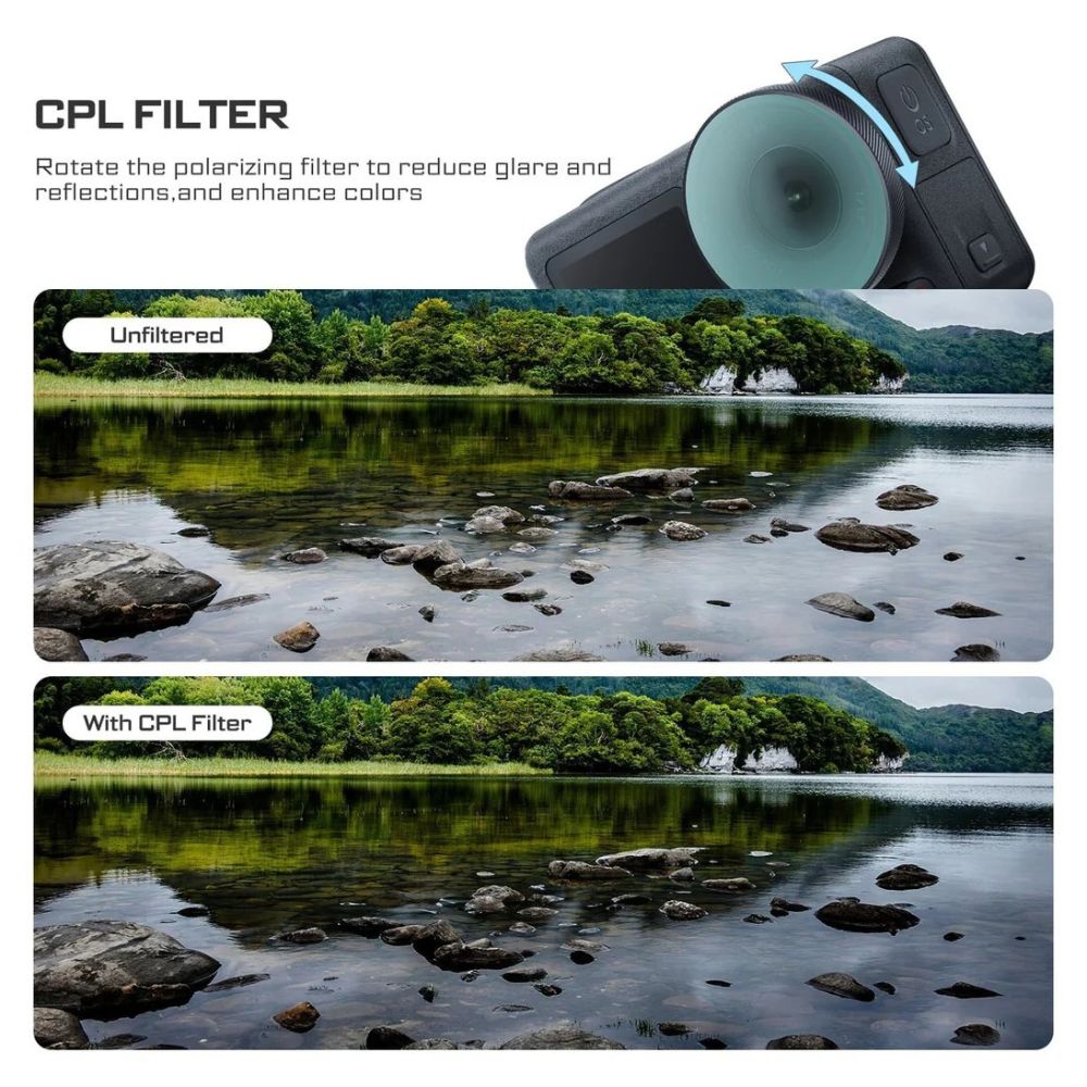 Filtro CPL Freewell DJI Osmo Action 5 Pro