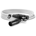 Cavo XLR Rosso 3 m - Bianco