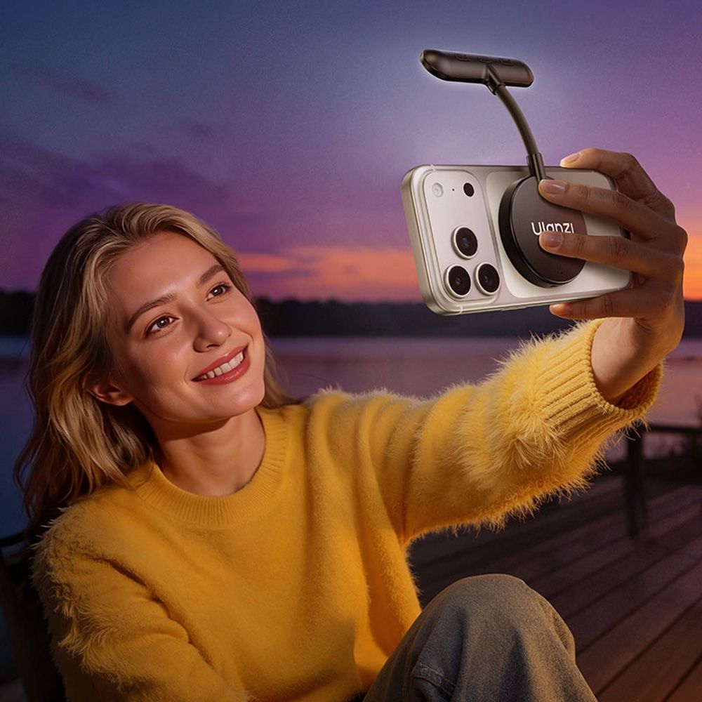 Luce magnetica flessibile per telefono Ulanzi M10