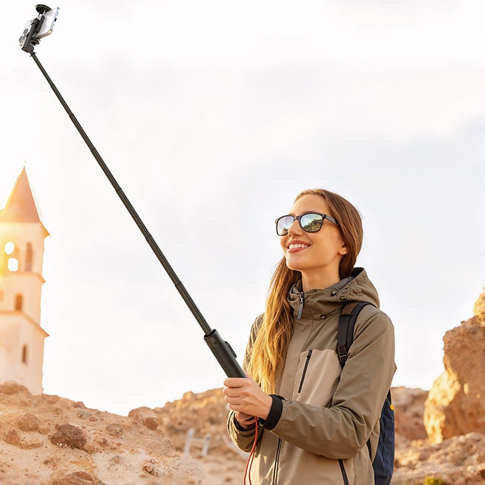 Ulanzi SK27 Bastone per selfie portatile con treppiede e morsetto per telefono